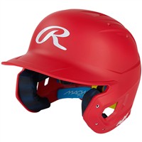 Rawlings Mach Fit Batting Helmet, Scarlet