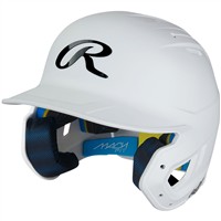 Rawlings Mach Fit Batting Helmet, White