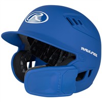 Rawlings R16 Matte Batting Helmet w/Reversible Jaw Guard, Royal
