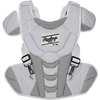 Rawlings Velo 2.0 Fastpitch Catcher's Set, White/Silver