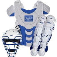 Rawlings Velo 2.0 Fastpitch Catcher's Set, Royal/White