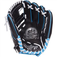 Rawlings Pro Preferred 934 11.5in Baseball Glove (PROS934-2BW), Black/Blue