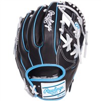 Rawlings Pro Preferred 934 11.5in Baseball Glove (PROS934-2BW), Black/Blue