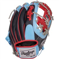 Rawlings Heart of the Hide 204 11.5in Baseball Glove (PROR204-2CBS), Blue/Red