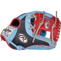 Rawlings Heart of the Hide 204 11.5in Baseball Glove (PROR204-2CBS), Blue/Red