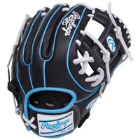 Rawlings NXT Series Contour Fit 234U 11.5in Baseball Glove (NXT234U-2B), Black/Light Blue