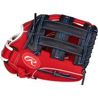 Rawlings Youth Sure Catch Bryce Harper 11.5in Baseball Glove, Scarlet/Navy