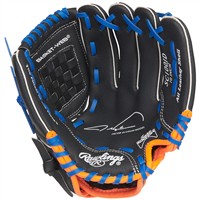 Rawlings Youth Sure Catch Jacob deGrom 10in Baseball Glove, Black/Blue