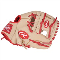 Rawlings Youth Sure Catch Jeremy Pena 9.5in Baseball Glove, Camel/Red