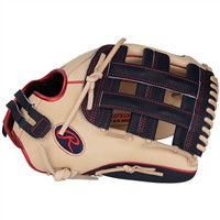 Rawlings Heart of the Hide 12.75in Fastpitch Softball Glove (PRO1275SB-6CN), Camel/Navy