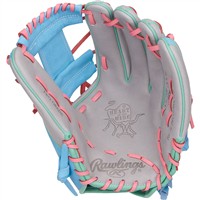 Rawlings Heart of the Hide 12in Fastpitch Softball Glove (PRO716SB-2GCB), Grey/Blue