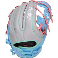 Rawlings Heart of the Hide 12in Fastpitch Softball Glove (PRO716SB-2GCB), Grey/Blue