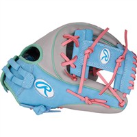 Rawlings Heart of the Hide 12in Fastpitch Softball Glove (PRO716SB-2GCB), Grey/Blue