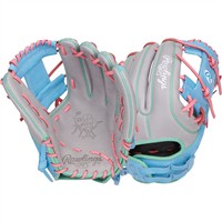 Rawlings Heart of the Hide 12in Fastpitch Softball Glove (PRO716SB-2GCB), Grey/Blue
