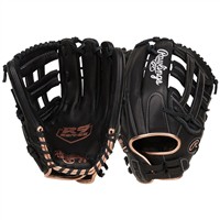 Rawlings R9 Series 13in Fastpitch Softball Glove (RR9SB130-6B), Black