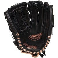 Rawlings R9 Series 12.5in Fastpitch Softball Glove (RR9SB125-18B), Black
