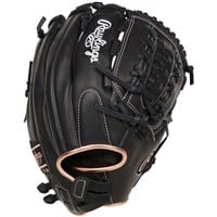Rawlings R9 Series 12.5in Fastpitch Softball Glove (RR9SB125-18B), Black