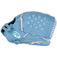 Rawlings R9 Series 12.5in Fastpitch Softball Glove (RR9SB125-3CB), Light Blue