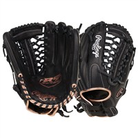 Rawlings R9 Series 12in Fastpitch Softball Glove (RR9SB120-4B), Black