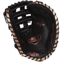Rawlings R9 Series 12.5in 1st Base Fastpitch Glove (RR9SBFBM-17B), Black