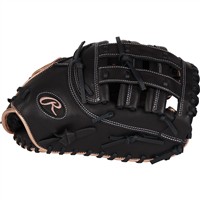 Rawlings R9 Series 12.5in 1st Base Fastpitch Glove (RR9SBFBM-17B), Black