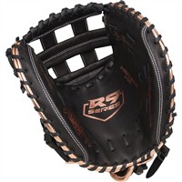 Rawlings R9 Series 33 Fastpitch Catchers Glove (RR9SBCM33-24B), Black