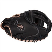 Rawlings R9 Series 33 Fastpitch Catchers Glove (RR9SBCM33-24B), Black