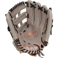 Rawlings R9 Series Contour Fit 12in Fastpitch Glove (RR9SB120U-6GB), Grey