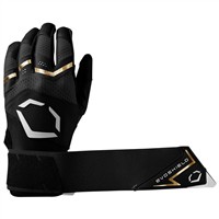 Evoshield Adult Carbyne Batting Gloves w/Strap, Black