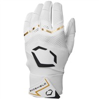 Evoshield Adult Carbyne Batting Gloves w/Strap, White