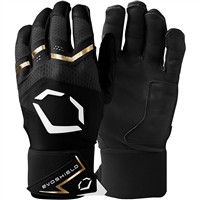 Evoshield Adult Carbyne Batting Gloves w/Strap, Black