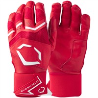 Evoshield Adult Carbyne Batting Gloves w/Strap, Scarlet
