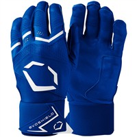 Evoshield Adult Carbyne Batting Gloves w/Strap, Royal