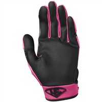 Louisville Slugger Youth Party Animals Batting Gloves, Black/Pink