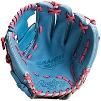 Rawlings Exclusive Gamer 11.5 Baseball Glove (G314-2CBP), Blue/Pink