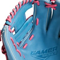 Rawlings Exclusive Gamer 11.5 Baseball Glove (G314-2CBP), Blue/Pink
