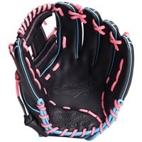 Rawlings Exclusive Gamer 11.5in Baseball Glove (G314-2BCBP), Black/Pink
