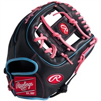 Rawlings Exclusive Gamer 11.5in Baseball Glove (G314-2BCBP), Black/Pink