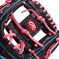 Rawlings Exclusive Gamer 11.5in Baseball Glove (G314-2BCBP), Black/Pink