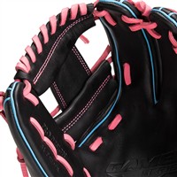 Rawlings Exclusive Gamer 11.5in Baseball Glove (G314-2BCBP), Black/Pink