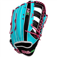 Wilson A2K 1810SS SuperSkin 12.75in Baseball Glove, Black/Pink