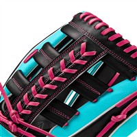 Wilson A2K 1810SS SuperSkin 12.75in Baseball Glove, Black/Pink