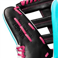 Wilson A2K 1810SS SuperSkin 12.75in Baseball Glove, Black/Pink
