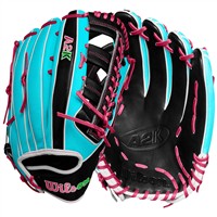 Wilson A2K 1810SS SuperSkin 12.75in Baseball Glove, Black/Pink