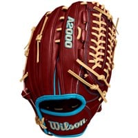 Wilson A2000 11.75in Baseball Glove, Red/Blue