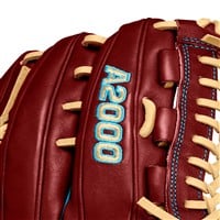 Wilson A2000 11.75in Baseball Glove, Red/Blue