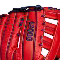 Wilson A2000 MY7 Mastaka Yoshida GM 12.5in Baseball Glove, Red/White/Blue