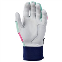 Evoshield Adult Limited Edition Carbyne Batting Gloves w/Strap, Navy/Pink