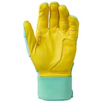 Evoshield Adult Limited Edition Carbyne Batting Gloves w/Strap, Yellow/Red