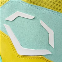 Evoshield Adult Limited Edition Carbyne Batting Gloves w/Strap, Yellow/Red